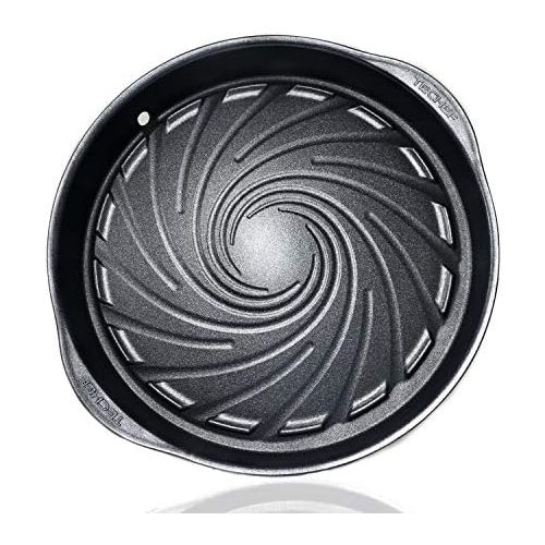  [아마존베스트]TeChef - Stovetop Korean BBQ Non-Stick Grill Pan with New Safe Teflon Select Non-Stick Coating (PFOA Free) (Black)