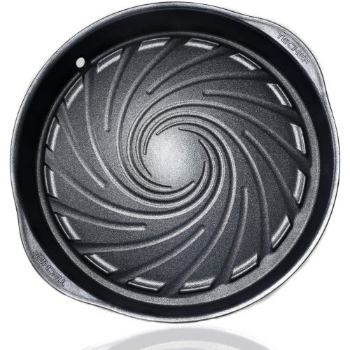  [아마존베스트]TeChef - Stovetop Korean BBQ Non-Stick Grill Pan with New Safe Teflon Select Non-Stick Coating (PFOA Free) (Black)