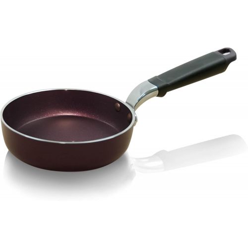  [아마존베스트]TeChef - 5.5-Inch One Egg Frying Pan, Coated with New Teflon Select/Non-Stick Coating (PFOA Free) / (Aubergine Purple) - Colour Collection (5.5-Inch)