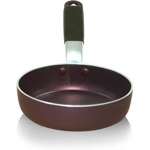  [아마존베스트]TeChef - 5.5-Inch One Egg Frying Pan, Coated with New Teflon Select/Non-Stick Coating (PFOA Free) / (Aubergine Purple) - Colour Collection (5.5-Inch)