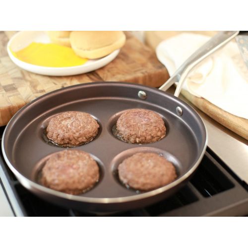  [아마존베스트]TECHEF - Eggcelente Pan, Swedish Pancake Pan, Plett Pan, Multi Egg Pan, Coated with New Teflon Select/Non-stick Coating (PFOA Free) (Purple)