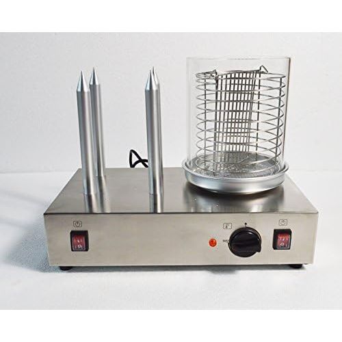  TECHTONGDA Techtongda 110V Hot Dog Warmer MachineHot Dog Roller and Bun Warmer Machine (Item # 020279)