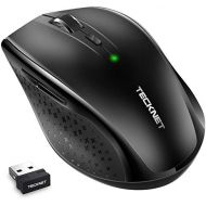 [아마존베스트]TECKNET Wireless Silent Mouse 2.4GHz Quiet Wireless Mouse with 30 Months Battery Life, Side Control, No Click Noise, 5 Adjustable DPI Levels, Up to 3000DPI, Six Buttons, USB Nano R