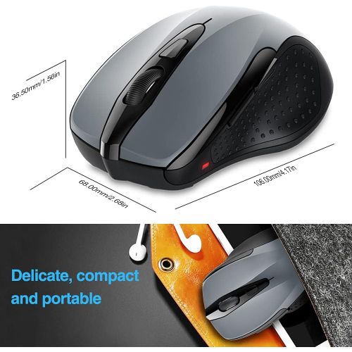  [아마존베스트]TeckNet Pro 2.4G Truewave Wireless Mouse Wireless Mouse