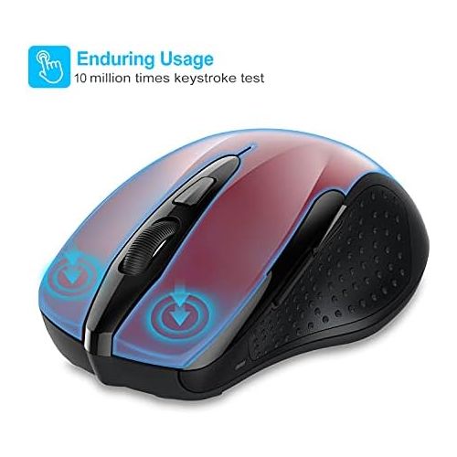  [아마존베스트]TeckNet Pro 2.4G Truewave Wireless Mouse Wireless Mouse