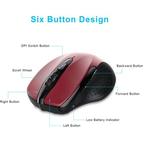  [아마존베스트]TeckNet Pro 2.4G Truewave Wireless Mouse Wireless Mouse