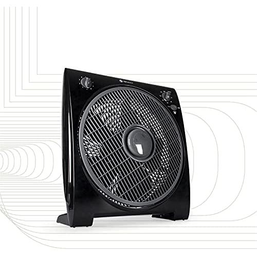  [아마존베스트]Tecvance 4250772370481 Airbient Box-4 Fan Performance Timer up to 2 Hours Perfect for the Office GS-Approved 44 x 39.4 x 16.4 cm Black