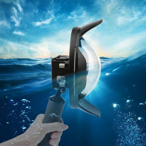  TEEPAO Teepao Shoot 6 Underwater Lens Hood Dome Port for GoPro HERO 6HERO 5 Underwater with Waterproof Removable Housing Case Accessories Black By