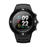 TEEPAO Teepao F18 Smart Watch IP68 Waterproof GPS Smart Watch Wrist Sports Fitness Tracker [ Pedometer,Heart Rate & Sleep Monitor, Sedentary & Drinking Reminder ] 3D Touch Screen for Men