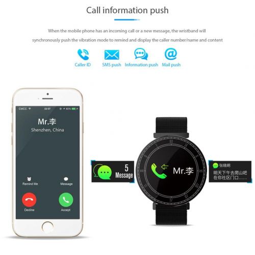  TEEPAO Teepao Fitness Tracker Watch IP67 Waterproof - Tempered Glass Large Color Screen Smart Blood Pressure Watch Heart Rate Monitor Pedometer Calorie Counter,White