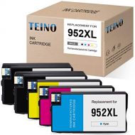 TEINO Remanufactured Ink Cartridges Replacement for HP 952 952XL 952 XL for OfficeJet Pro 8710 8720 8740 7740 8210 8216 8730 7720 8702 8715 (2 Black 1 Cyan 1 Magenta 1 Yellow, 5-Pa