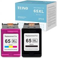 TEINO Remanufactured Ink Cartridge Replacement for HP 65 65XL 65 XL use with HP Envy 5055 5052 5058 DeskJet 3755 2655 3752 3720 3722 3723 3758 2652 2622 2624 Printer (Black Tri-Col