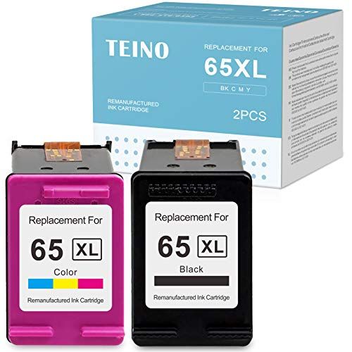  TEINO Remanufactured Ink Cartridge Replacement for HP 65 65XL 65 XL use with HP Envy 5055 5052 5058 DeskJet 3755 2655 3752 3720 3722 3723 3758 2652 2622 2624 Printer (Black Tri-Col