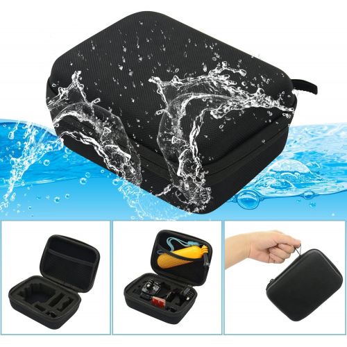  TEKCAM Carrying Case Protective Bag with Water Resistant EVA Compatible with Gopro Hero 9 8 7 6 5/AKASO EK7000/Brave 4 5 6 7/V50 Elite/Dragon Touch/APEMAN/Vemont/APEXCAM Action Cam