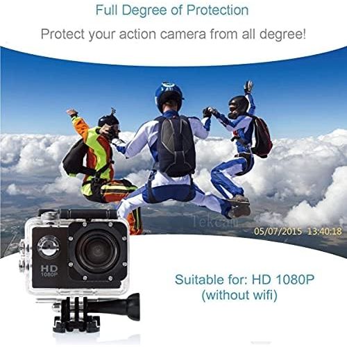  [아마존베스트]TEKCAM Professional SJ4000 WiFi Case for Akaso EK7000/Victure/ODRVM 4K Waterproof Sports Action Camera