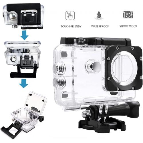  [아마존베스트]TEKCAM Professional SJ4000 WiFi Case for Akaso EK7000/Victure/ODRVM 4K Waterproof Sports Action Camera