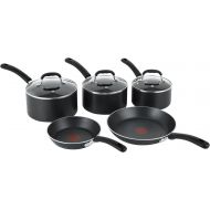 Tefal E857S544 Premium Lot de 5 casseroles et poeles Noir Anti-adhesive Thermospot compatible induction