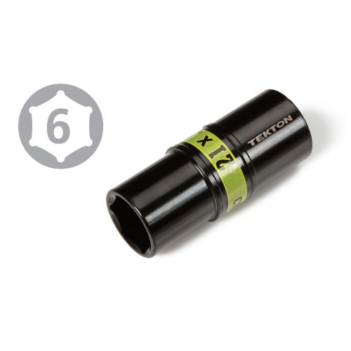  TEKTON 12-Inch Drive Lug Nut Service Tool Flip Impact Socket Set, InchMetric, 4-Piece | 4950