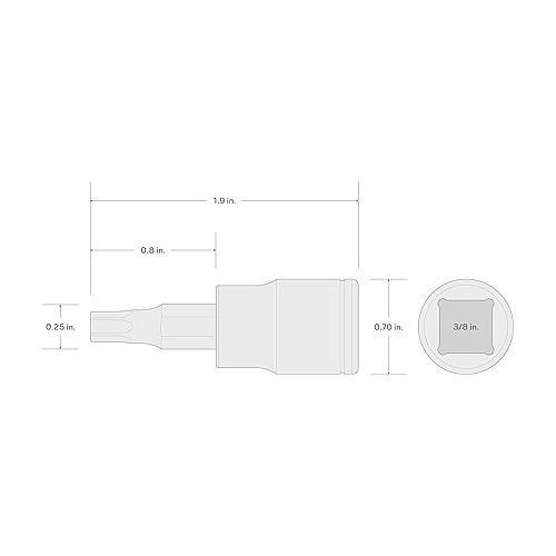  TEKTON 3/8 Inch Drive x T30 Torx Bit Socket | SHB14230