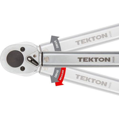  TEKTON 1/2 Inch Drive Click Torque Wrench (10-150 ft.-lb.) | 24335