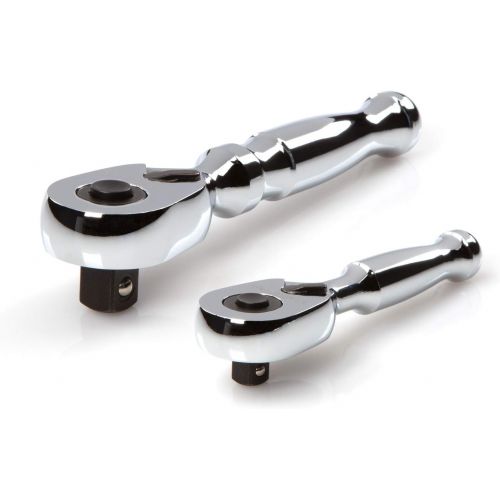  [아마존베스트]TEKTON Stubby Quick-Release Ratchet Set, 2-Piece (1/4 in, 3/8 in.) | SRH91105