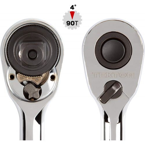  [아마존베스트]TEKTON Stubby Quick-Release Ratchet Set, 2-Piece (1/4 in, 3/8 in.) | SRH91105