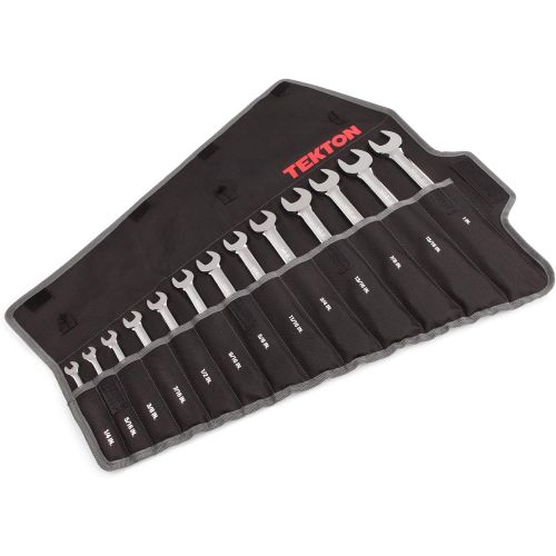  TEKTON WRN57170 Flex-Head Ratcheting Combination Wrench Set with Store and Go Keeper, Metric, 8 mm - 19 mm, 12-Piece