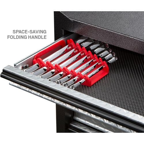  TEKTON 45-Degree Offset Box End Wrench Set with Store and Go Keeper, Metric, 6 mm - 19 mm, 7-Piece | WBE24407