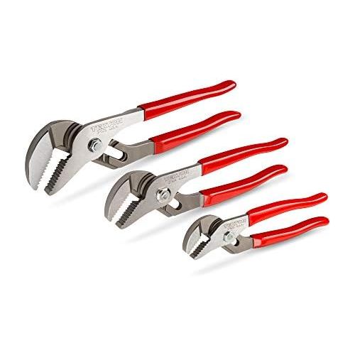  TEKTON Tongue and Groove Pliers 3 Piece Set, 7, 10 and 12-34-Inch (90394)