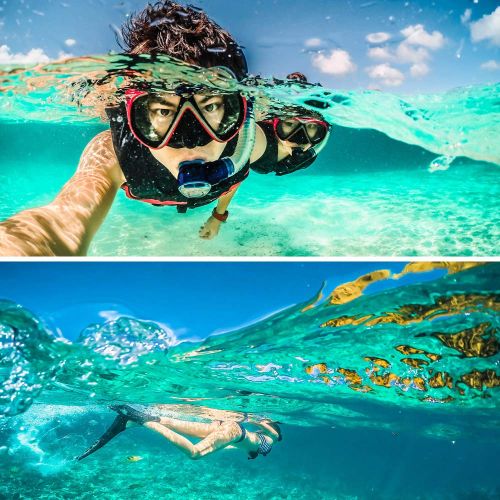  TELESIN Wasserdichter Dome Port fuer GoPro Hero 5/6/7 Action-Sportkameras Objektivdeckel fuer das Tauchen unter Wasser