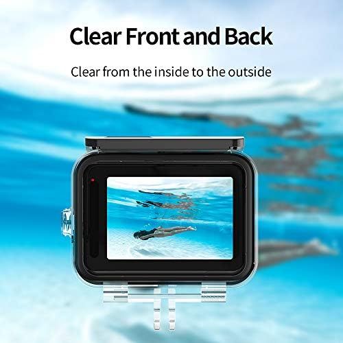  TELESIN Waterproof Dive Case for GoPro Hero 9 Black, Underwater Housing Shell Supports 45M/148FT Deep Diving Scuba Snorkeling with Quick Release Bracket Screw Go Pro Accessories