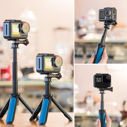  TELESIN Mini Telescopic Handheld Pole Selfie Stick Tripod Handheld Monopod for Gopro/Osmo Action/SJCAM/AKASO/Other Sports Cameras