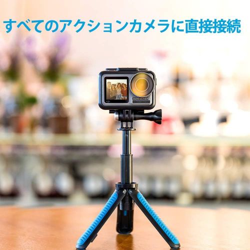  TELESIN Mini Telescopic Handheld Pole Selfie Stick Tripod Handheld Monopod for Gopro/Osmo Action/SJCAM/AKASO/Other Sports Cameras