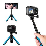 TELESIN Selfie Stick Tripod Stand Mount Handheld Extendable Monopod Pole Compatible for GoPro Max, Hero 10 9 8 7 6 5 4, Session 4/5, DJI Osmo Action, Insta 360 One R and More Actio