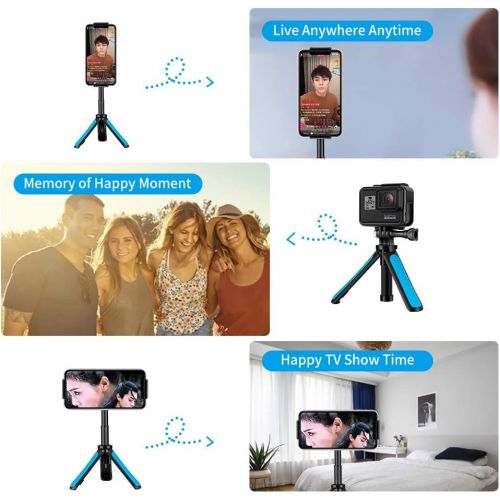  TELESIN Selfie Stick Tripod Stand Mount Handheld Extendable Monopod Pole Compatible for GoPro Max, Hero 10 9 8 7 6 5 4, Session 4/5, DJI Osmo Action, Insta 360 One R and More Actio