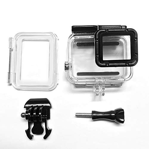  TELESIN Touchable Screen Waterproof Housing Case, Underwater 45M Diving Camera Lens Cover Protector Shell for GoPro Hero 7 White and Hero 7 Silver Photography Accessories