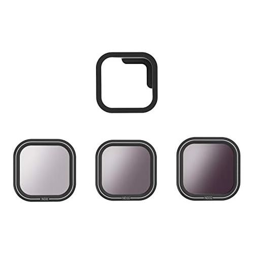  TELESIN Go Pro Lens Filter Kit - 3 Pack Neutral Density Filter ND8 ND16 ND32 for GoPro Hero 8 Black, Lens Protector for GoPro 8 Camera Accessories