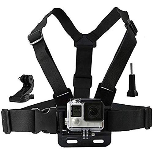  TELESIN Eyeon Head Strap Mount Head Band Head Belt with Fix J Hook and Screw Head Kit for GoPro Hero 7/6/5/4/3, Hero 2018, Xiaomi YI, SJCAM, Campark, Victure, Crosstour, Apeman Action Came