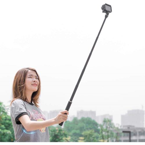  TELESIN Ultralight Carbon Fiber Selfie Stick with Tripod Stand/Extendable Monopod,Compatible for GoPro Hero/DJI OSMO Action/Insta360/AKASO and Other Action Cameras