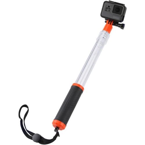  TELESIN Waterproof Transparent Floating Monopod Extendable Selfie Stick for GoPro Hero 9/8/7/6/5/4 Osmo Action Insta360