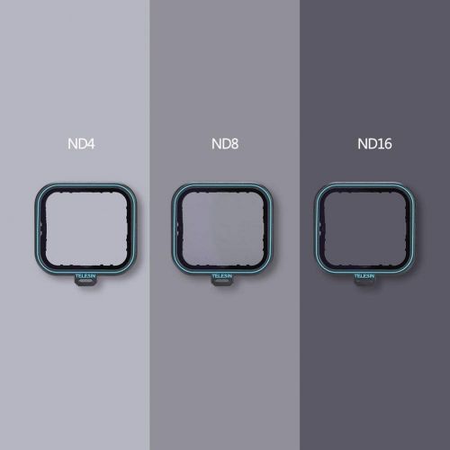  TELESIN Neutral Density ND Filters Set with ND4 ND8 ND16 Lens Filters for GoPro Hero 2018/5/ 6 - Pack of 3