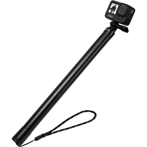  [아마존베스트]TELESIN 106 Ultra Long Selfie Stick (Upgraded 2.7 Meters) for GoPro Hero 9 8 7 6 5 4 3+, Insta 360 One R One X, DJI Osmo Action, Extendable at 6 Lengths Carbon Fiber Lightweight Po
