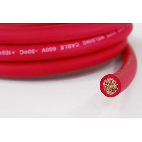  Temco TEMCo WC0281-20 ft 30 Gauge AWG Welding Lead & Car Battery Cable Copper Wire RED | MADE IN USA