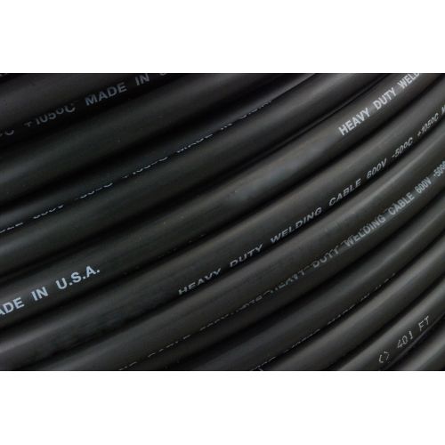  Temco TEMCo WC0105-75 ft 2 Gauge AWG Welding Lead & Car Battery Cable Copper Wire BLACK | MADE IN USA