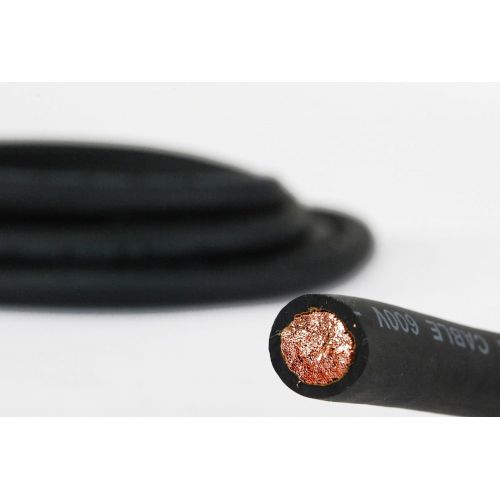  Temco TEMCo WC0122-100 ft 4 Gauge AWG Welding Lead & Car Battery Cable Copper Wire BLACK | MADE IN USA