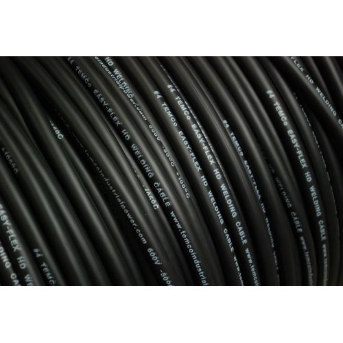  Temco TEMCo WC0122-100 ft 4 Gauge AWG Welding Lead & Car Battery Cable Copper Wire BLACK | MADE IN USA