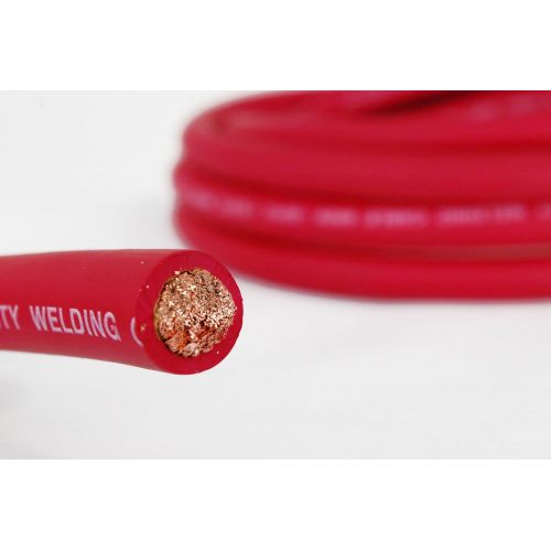  Temco TEMCo WC0148-20 ft 4 Gauge AWG Welding Lead & Car Battery Cable Copper Wire RED | MADE IN USA