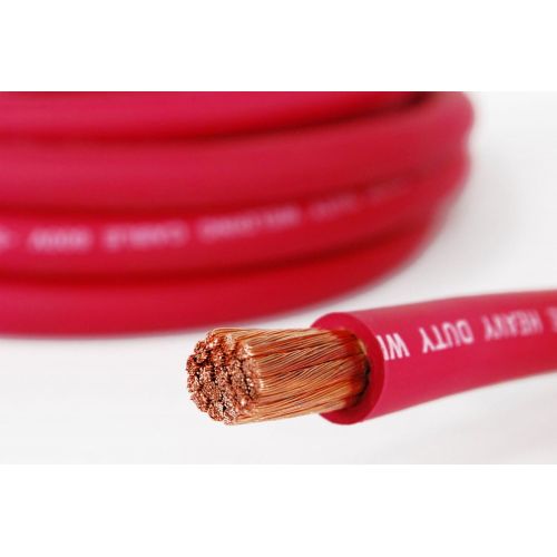  Temco TEMCo WC0148-20 ft 4 Gauge AWG Welding Lead & Car Battery Cable Copper Wire RED | MADE IN USA