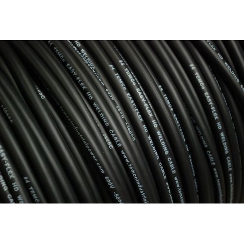  Temco TEMCo WC0225-100 ft 1 Gauge AWG Welding Lead & Car Battery Cable Copper Wire BLACK | MADE IN USA