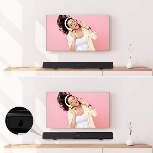  [아마존 핫딜] TENKER Soundbar for TV, 32-inch 4 Speakers Wired and Wireless Bluetooth 2-Channel Optical Soundbar, Home Theater Speakers for TV (Surround Sound, Remote Control, Wall Mountable)